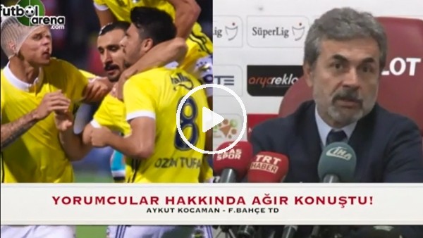 Aykut Kocaman'dan eleştirilere sert cevap!
