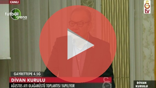 Galatasaray Divan Kurulu'nda ilginç tepki