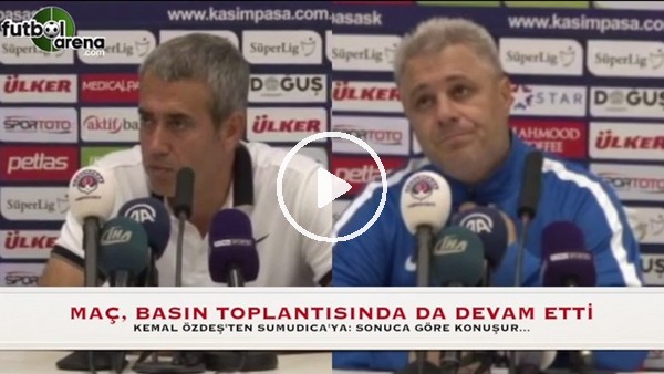 Kemal Özdeş ve Sumudica basın toplantısında atıştı