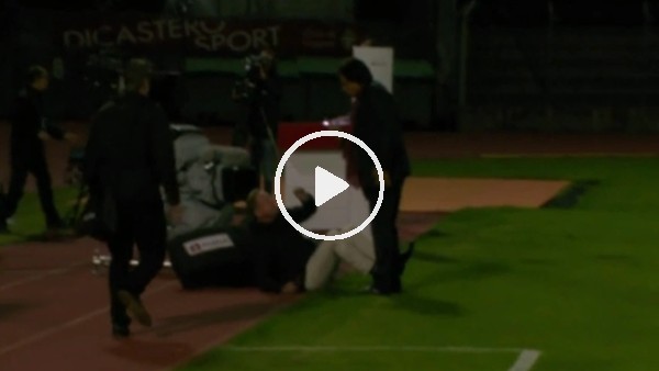 Sion'un başkanı tv yorumcusuna saldırdı