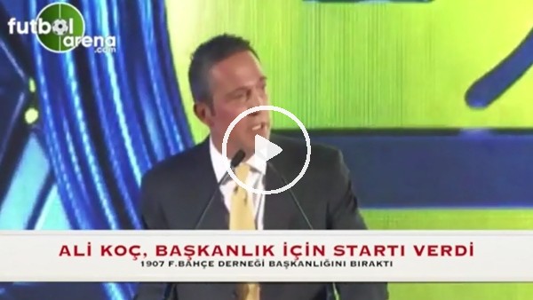 Ali Koç, 1907 Derneği Yönetim Kurulu Başkanlığı'ndan ayrıldı