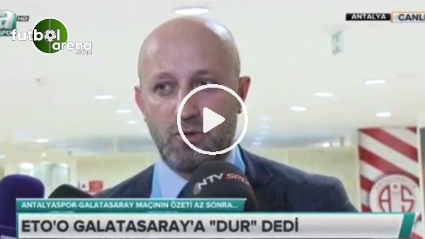 Cenk Ergün'den Antalyaspor maçı sonrası itiraf! ''Mağlup da...'' 