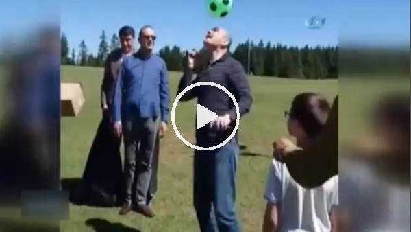 Bakan Soylu yaylada top sektirdi