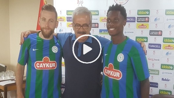 Rizespor, Lincoln ve Halil Ibrahim Sönmez için imza töreni düzenledi