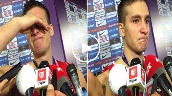 Bogdanovic'in kaybedilen final sonrası ağlaya ağlaya verdiği röportaj
