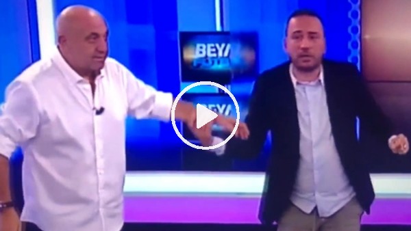 Canlı yayında Quaresma ve Ali Palabıyık'ın çarpışmasını taklit ettiler