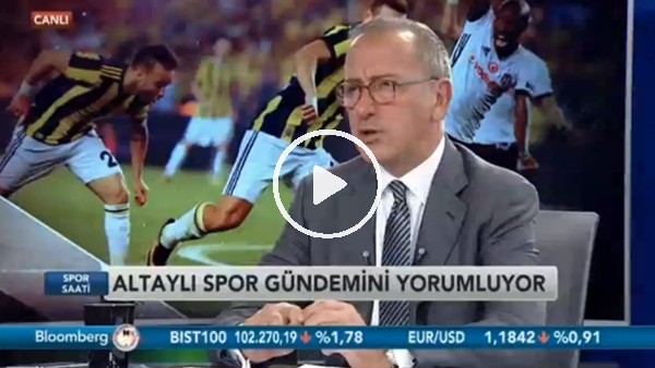 Fatih Altaylı'dan Mahmut Uslu'ya: "Sana ne Caner'in özel hayatından"