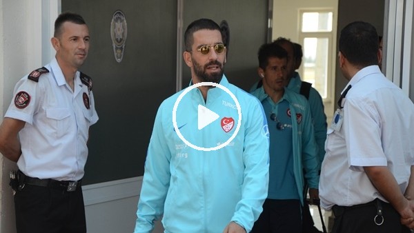 A Milli Futbol takımı kafilesi Hırvatistan maçı için Eskişehir'de