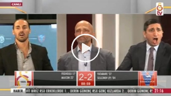 Maicon'un uzatmalarda attığı gol GS TV spikerlerini coşturdu