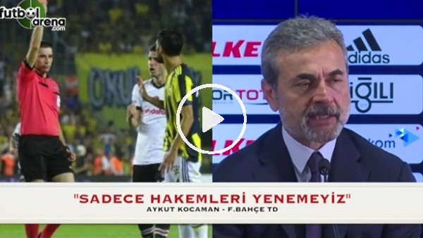 Aykut Kocaman: "Sadece hakemleri yenemeyiz"