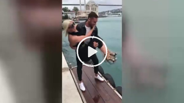 Dusko Tosicten eşine boğaz şakası