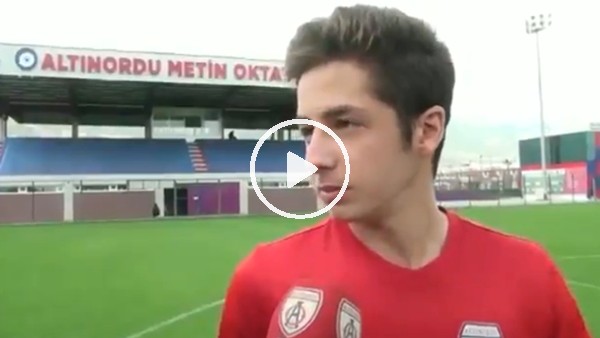 Altınordulu Barışcan Işık Altunbaş futbol zihniyetini anlattı