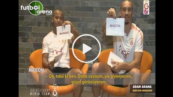 Mariano ve Maicon'nun keyifli anları