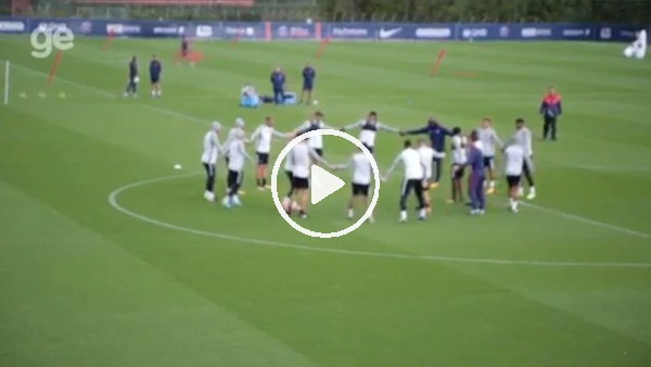 PSG'den neşeli antrenman!