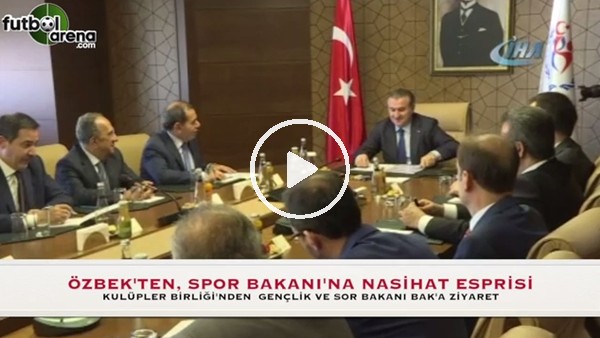 Dursun Özbek'ten Spor Bakanı'na nasihat esprisi!
