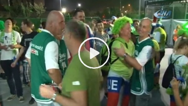 Slovenya taraftarı şampiyonluğu kutladı