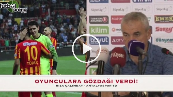 Rıza Çalımbay, futbolculara gözdağı verdi!