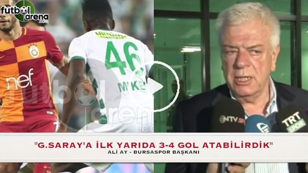 Ali Ay: "Galatasaray'a 3-4 gol atabilirdik"