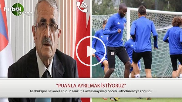 Ferudun Tankut: "Puanla ayrılmak istiyoruz"