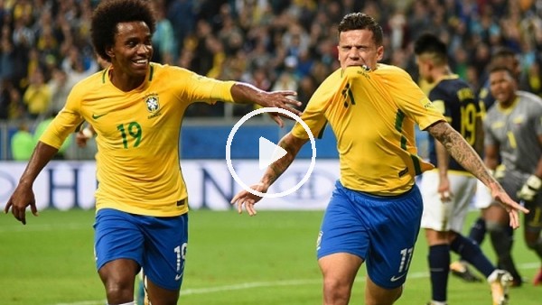 Brezilya 2-0 Ekvador maç özeti ve golleri