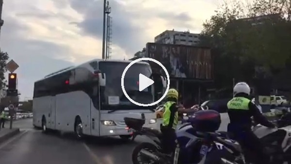 Leipzig takımı son hazırlıklar için Vodafone Park'a geldi