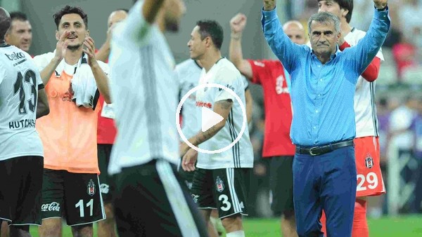 Taraftarlar Şenol Güneş'i soyunma odasından getirdi