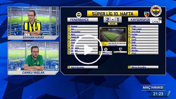 Josef'in Kayserispor'a attığı golde FB TV!