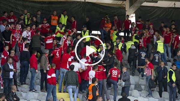 Boluspor tribününde kavga çıktı