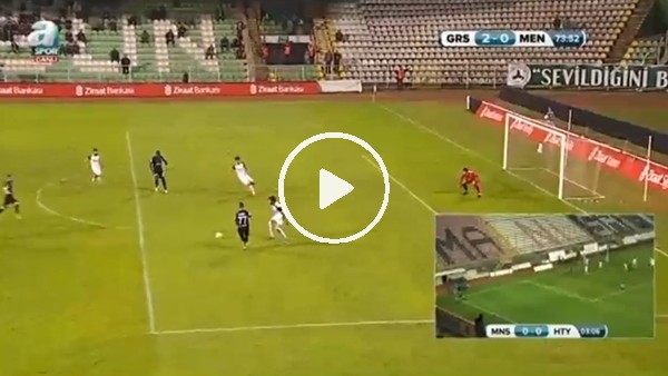 Fatih Atik, Menemen Belediyespor ağlarını böyle havalandırdı