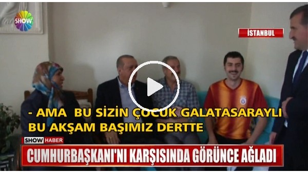 Cumhurbaşkanı Erdoğan, Galatasaraylı taraftara böyle takıldı: "Akşam başımız dertte"