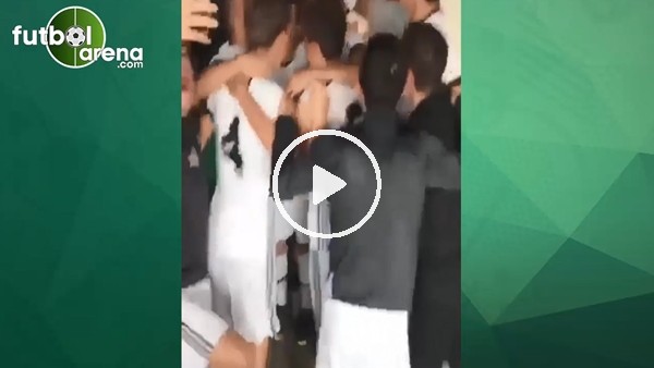 Beşiktaşlı gençler Fenerbahçe derbisi galibiyetini böyle kutladı