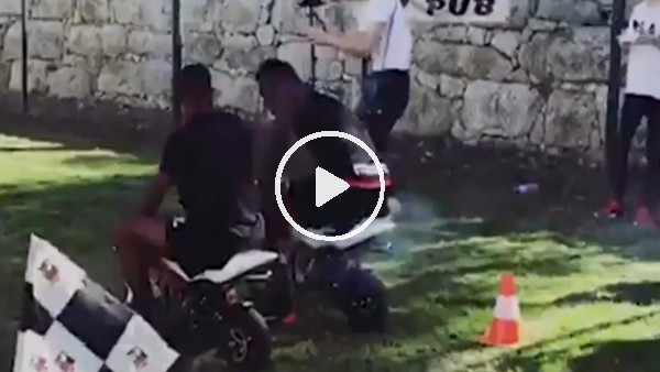 Mario Balotelli'nin motosiklet keyfi!