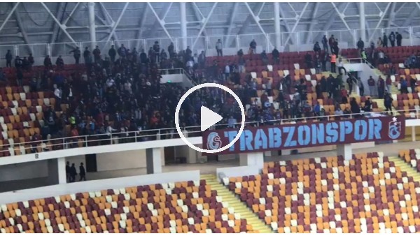 Malatyaspor taraftarından Trabzonspor taraftarına destek