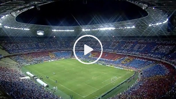 Arjantin'de Belgrano-Talleres derbisi öncesi tribünlerden muhteşem görüntüler