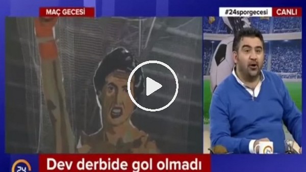 Ümit Özat, Galatasaray'ın koreografisini yorumladı! "Bu Rocky'nin dudağı..."