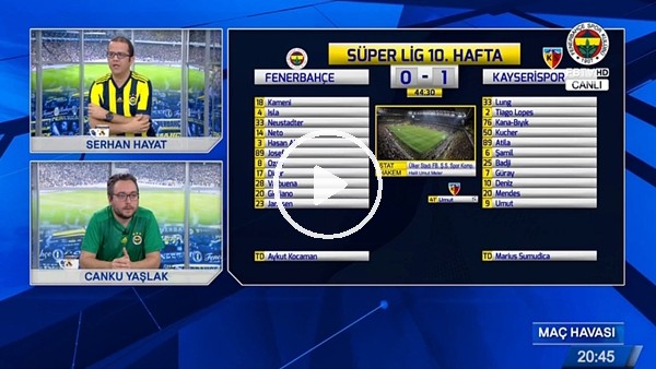 Ozan Tufan'ın Kaysersispor'a attığı golde FB TV!