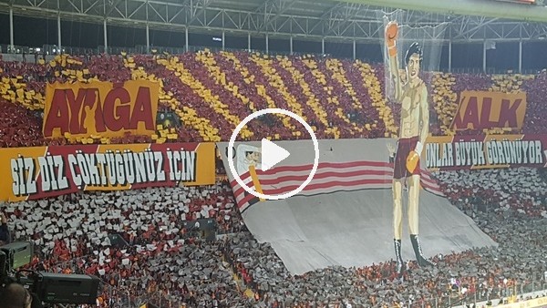 Galatasaray taraftarından 'Rocky Balboa' koreografisi