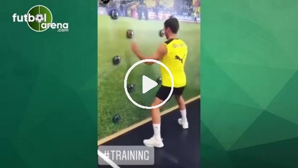 Mario Götze'nin ilginç antrenmanı