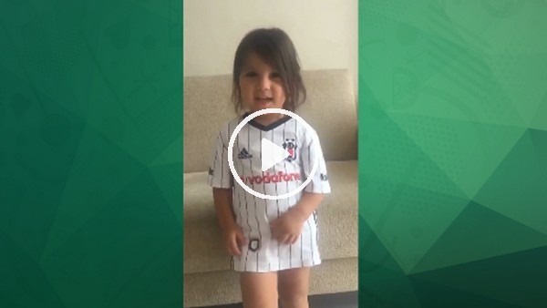 Minik taraftarın Beşiktaş sevgisi!