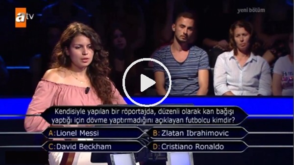 Kim Milyoner Olmak İster yarışmacısı Messi'yi Fenerbahçe'de zannederse!