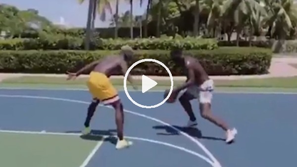 Pogba'nın basketbol aşkı!