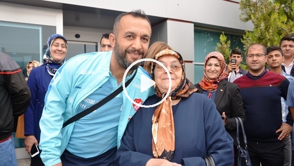 Ampute Milli Takımı kalecisi Selim Karadağ'a muhteşem karşılama