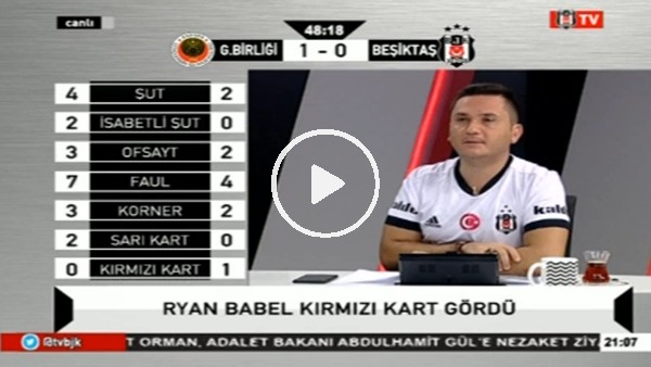 Kırmızı kart anında BJK TV!
