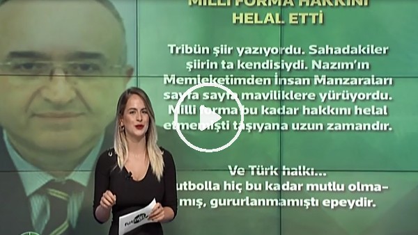 "Milli forma hakkını helal etti"