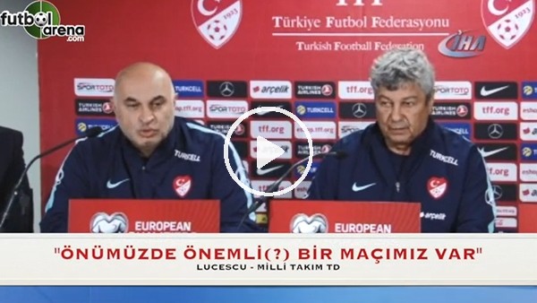 Lucescu: "Önümüzde önemli bir maçımız var"