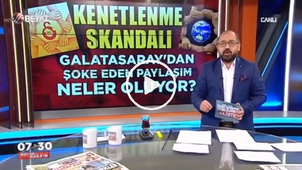 Beyaz TV'de Galatasaray'ın koreografisi konuşuldu