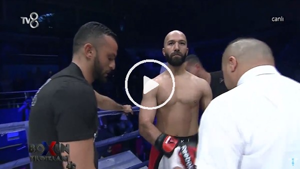 Baki Bercimek'in boks maçı nefesleri kesti