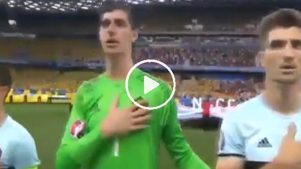 Thibaut Courtois izleyenleri güldürüyor!