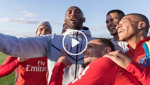 Kobe Bryant, PSG antrenmanına konuk oldu