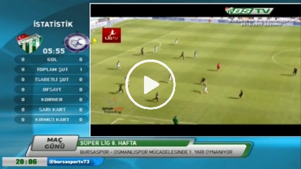 Bursaspor TV'de önce sevinç sonra hüzün!